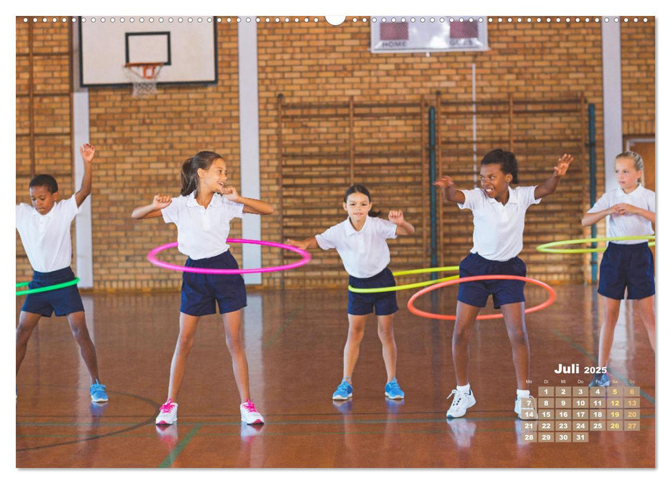 Hula-Hoop: Spaß, Sport und Fitness mit Hula Hoop Reifen (CALVENDO Premium Wandkalender 2025)