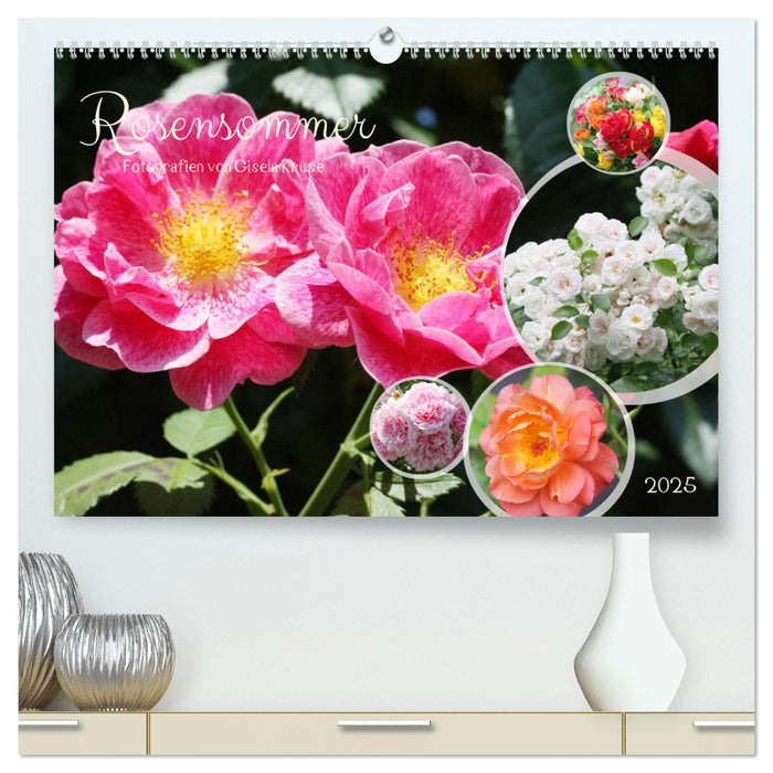 Rosensommer (CALVENDO Premium Wandkalender 2025)