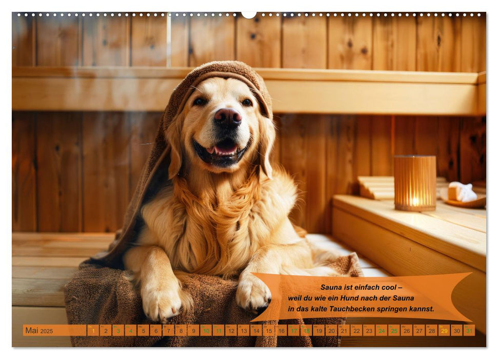 Tierisch lustige Saunafreunde (CALVENDO Wandkalender 2025)