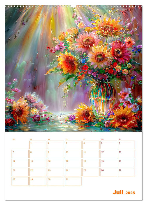 Blumenglanz (CALVENDO Premium Wandkalender 2025)