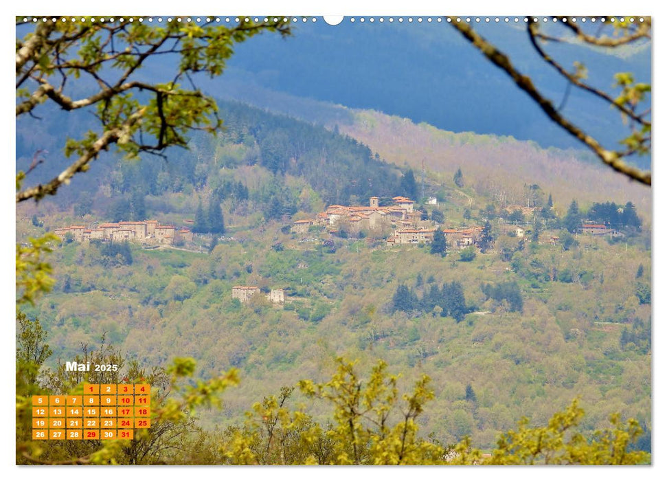 Herrliches Arno Tal - Wanderurlaub in der Toskana (CALVENDO Wandkalender 2025)