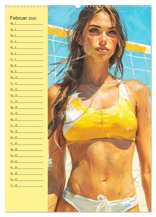 Girls im Sommer. Bunt, sonnig und sexy in der schönsten Jahreszeit (CALVENDO Wandkalender 2025)