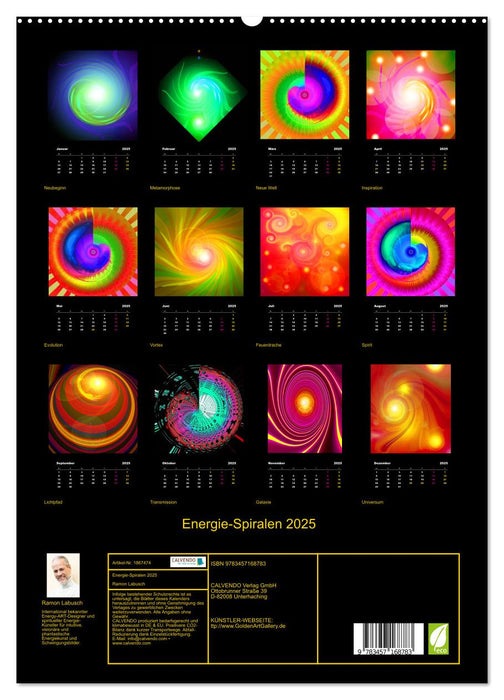 Energie-Spiralen 2025 (CALVENDO Premium Wandkalender 2025)