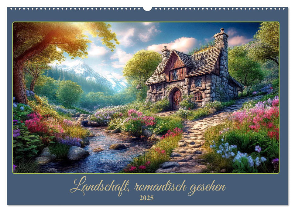 Landschaft romantisch gesehen (CALVENDO Wandkalender 2025)