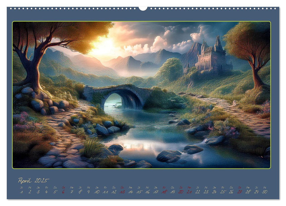 Landschaft romantisch gesehen (CALVENDO Wandkalender 2025)