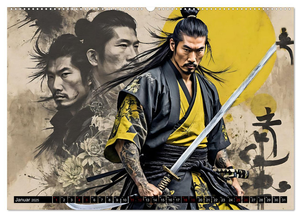 Samurai - Asian Spirit (CALVENDO Premium Wandkalender 2025)