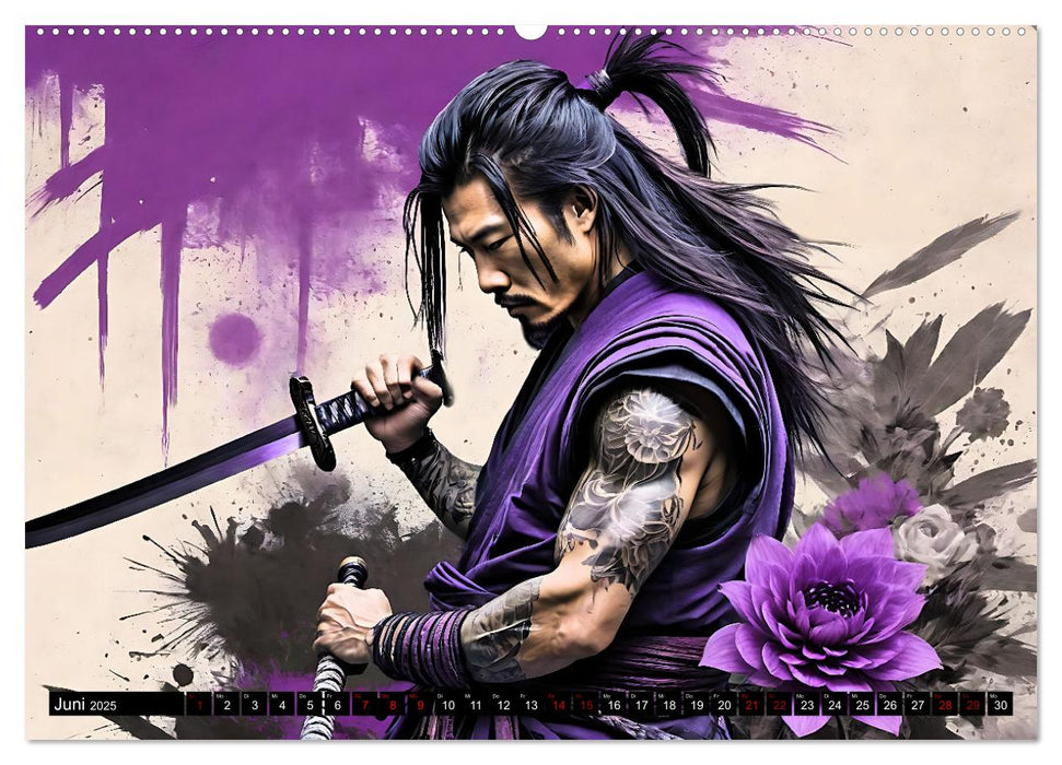 Samurai - Asian Spirit (CALVENDO Premium Wandkalender 2025)