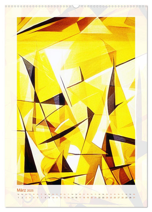 Licht und Schatten . Cubism Wall Art (CALVENDO Wandkalender 2025)