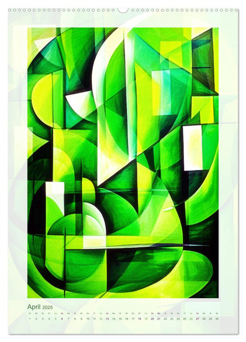 Licht und Schatten . Cubism Wall Art (CALVENDO Premium Wandkalender 2025)