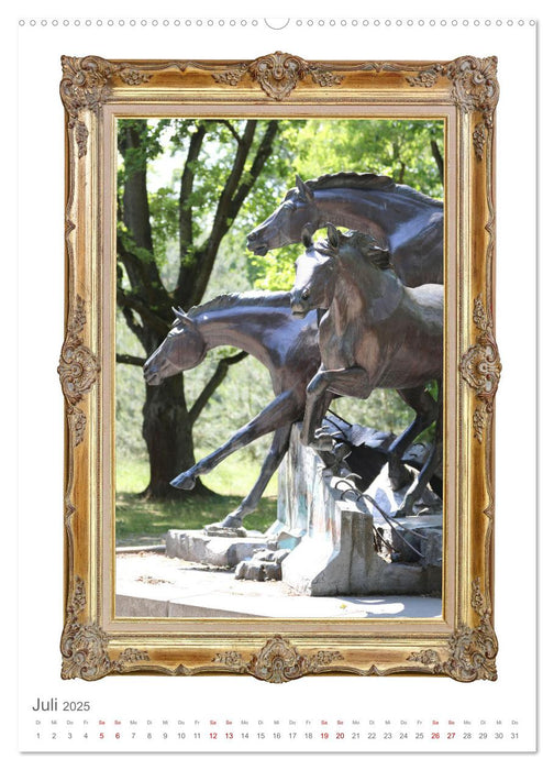 Pferde sind Kunst - vertikal (CALVENDO Premium Wandkalender 2025)