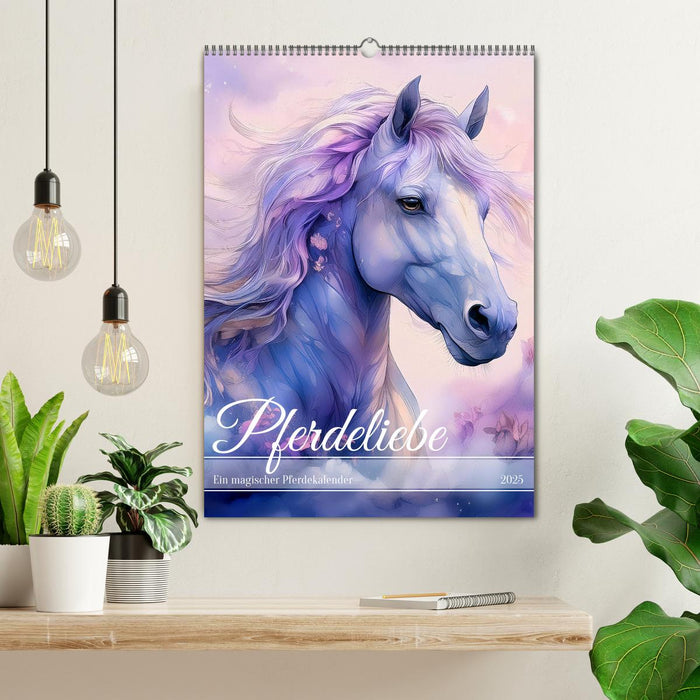 Pferdeliebe - Ein magischer Pferdekalender (CALVENDO Wandkalender 2025)