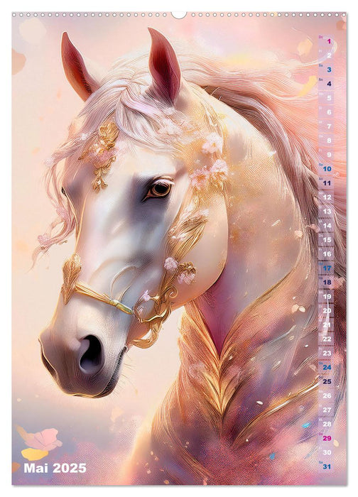 Pferdeliebe - Ein magischer Pferdekalender (CALVENDO Wandkalender 2025)