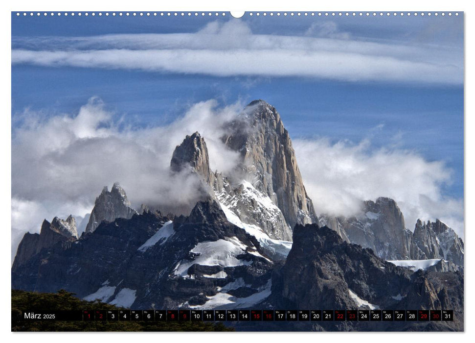 Patagonien mit Feuerland (CALVENDO Wandkalender 2025)