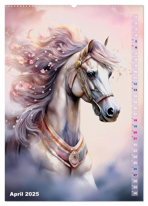 Pferdeliebe - Ein magischer Pferdekalender (CALVENDO Premium Wandkalender 2025)