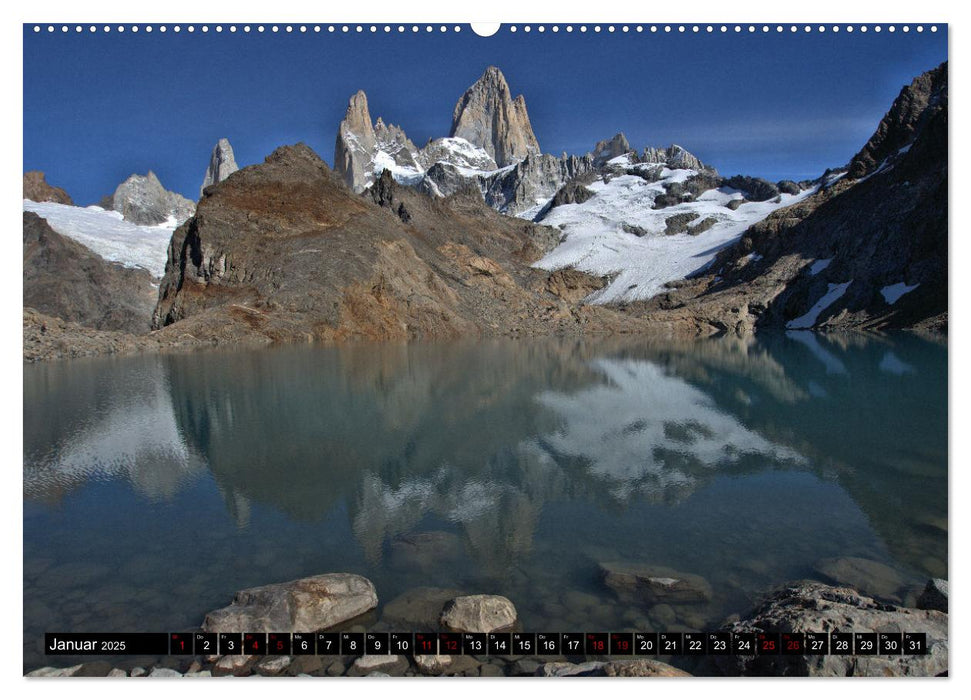 Patagonien mit Feuerland (CALVENDO Premium Wandkalender 2025)