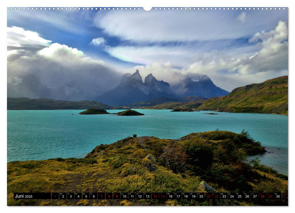 Patagonien mit Feuerland (CALVENDO Premium Wandkalender 2025)