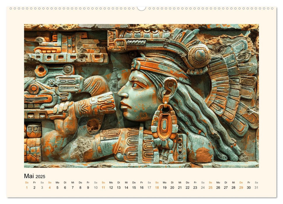 Die Maya und ihre Geheimnisse (CALVENDO Wandkalender 2025)