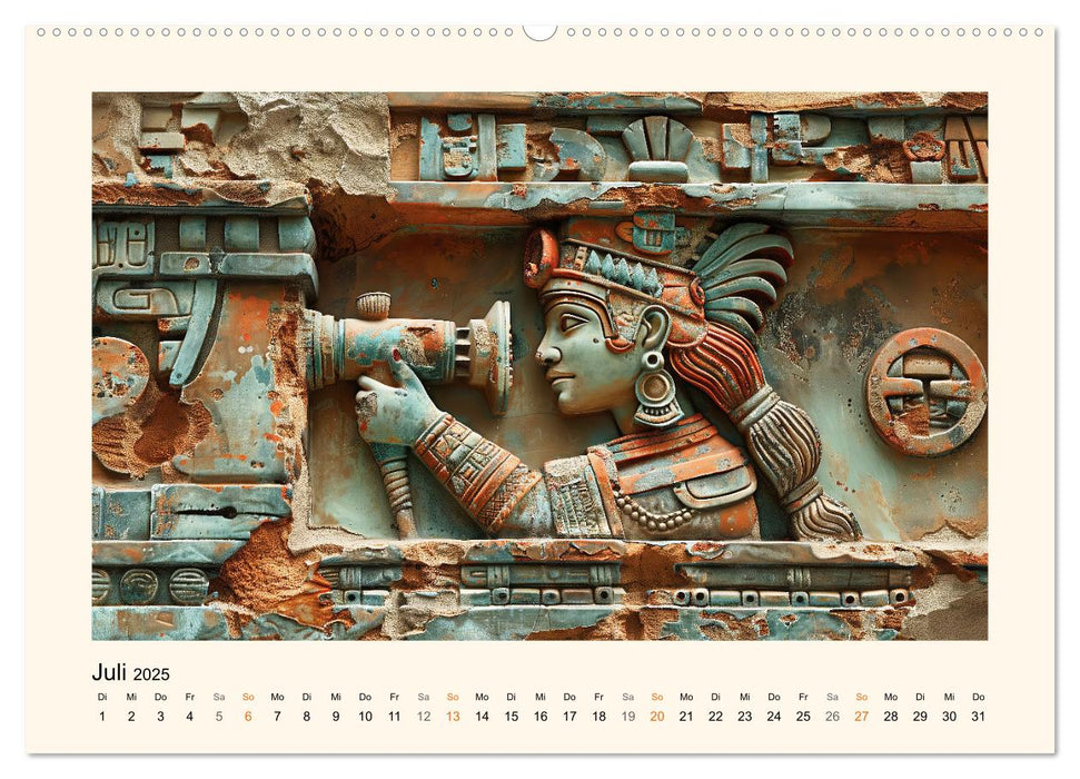 Die Maya und ihre Geheimnisse (CALVENDO Premium Wandkalender 2025)