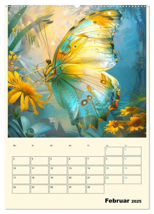 Schmetterlinge der Fantasie entsprungen - Planer (CALVENDO Premium Wandkalender 2025)
