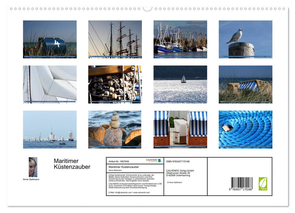 Maritimer Küstenzauber (CALVENDO Premium Wandkalender 2025)