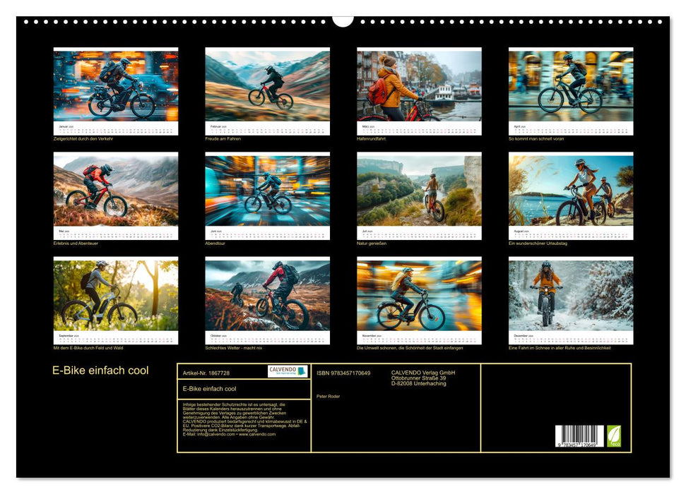 E-Bike einfach cool (CALVENDO Wandkalender 2025)