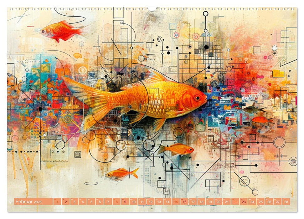 Nu abba Budder bei die Fische! (CALVENDO Premium Wandkalender 2025)