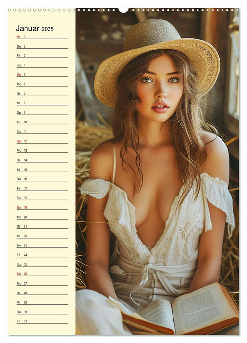 Kesse Country-Girls. Sexy, modern und selbstbestimmt (CALVENDO Wandkalender 2025)