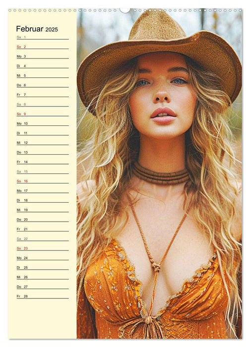 Kesse Country-Girls. Sexy, modern und selbstbestimmt (CALVENDO Premium Wandkalender 2025)