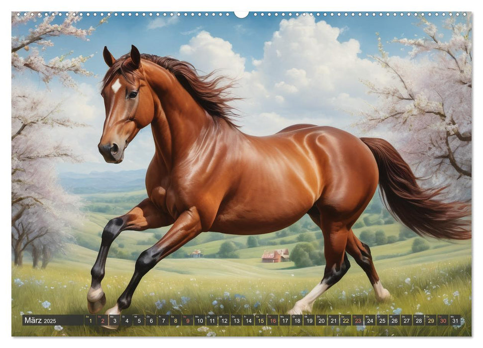 Schöne wilde Mustangs (CALVENDO Wandkalender 2025)