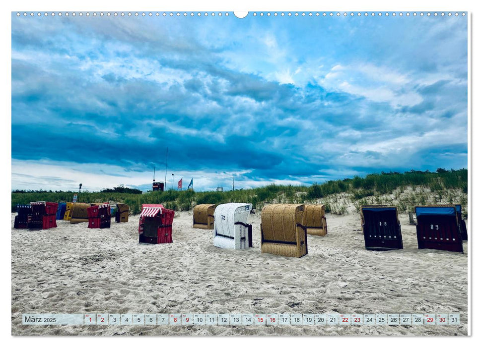 Fischland zwischen Ostsee und Bodden (CALVENDO Wandkalender 2025)