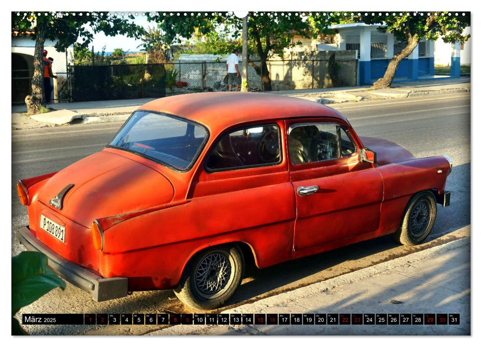 SKODA HITS - Oldtimer der CSSR in Kuba (CALVENDO Wandkalender 2025)
