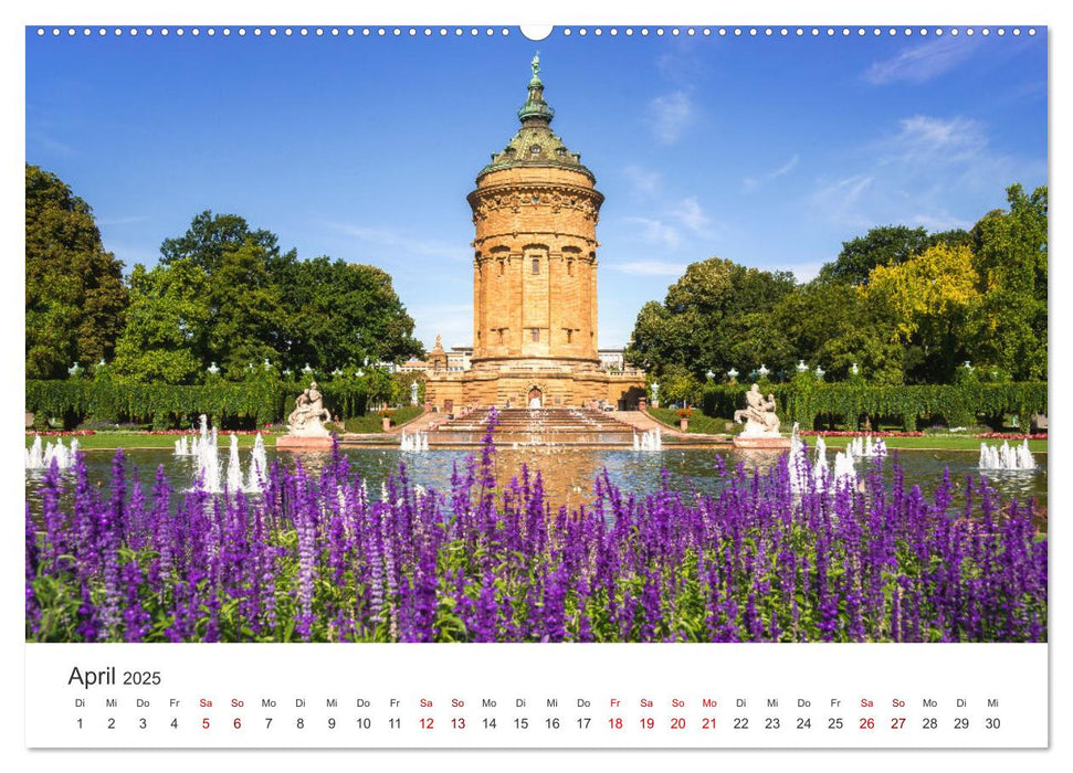 Der Mannheimer Wasserturm (CALVENDO Wandkalender 2025)