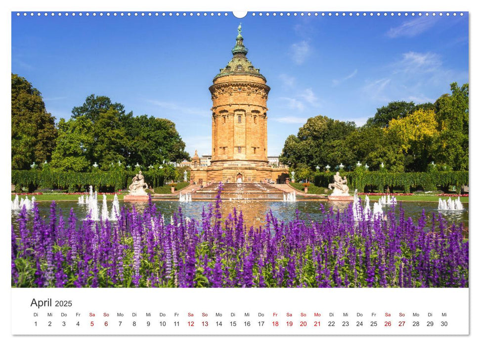 Der Mannheimer Wasserturm (CALVENDO Premium Wandkalender 2025)