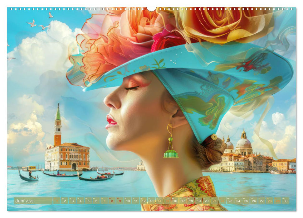 Wundervoll surreale venezianische Szenerien (CALVENDO Wandkalender 2025)