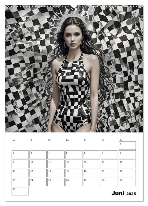 Schachspiel der Mode (CALVENDO Premium Wandkalender 2025)