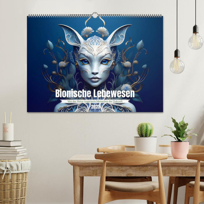 Bionische Lebewesen - Von der Natur inspirierte Menschen der Zukunft (CALVENDO Wandkalender 2025)