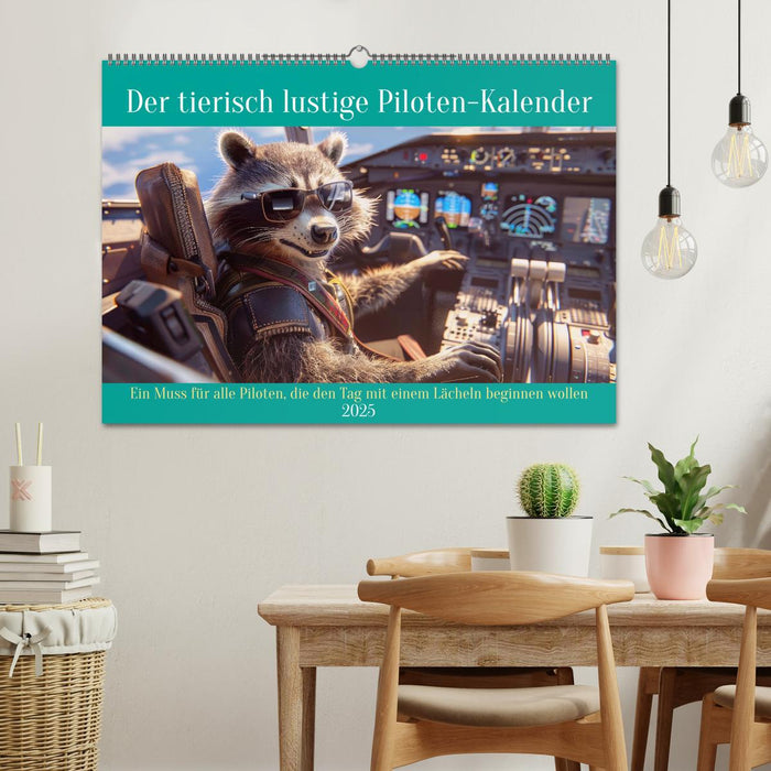 Der tierisch lustige Piloten-Kalender (CALVENDO Wandkalender 2025)