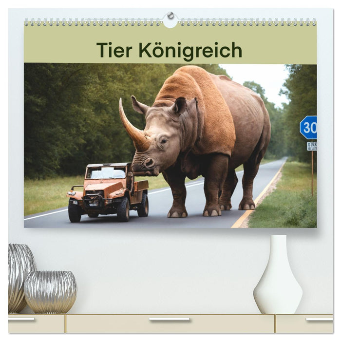 Tier Königreich (CALVENDO Premium Wandkalender 2025)