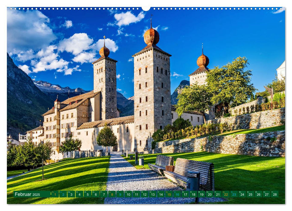 Hotspots im Wallis - Schweiz (CALVENDO Premium Wandkalender 2025)