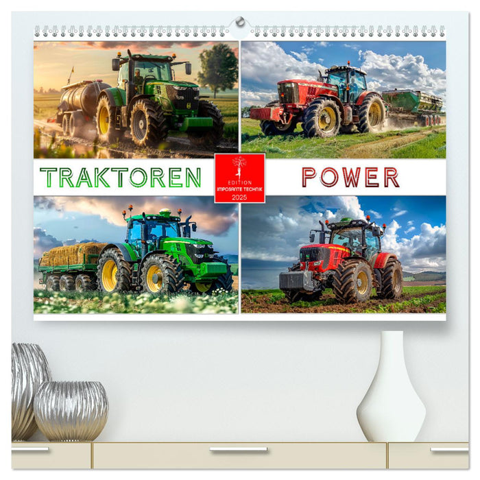 Traktoren Power (CALVENDO Premium Wandkalender 2025)