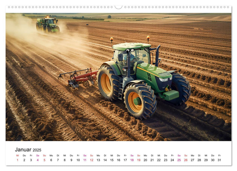 Traktoren Power (CALVENDO Premium Wandkalender 2025)