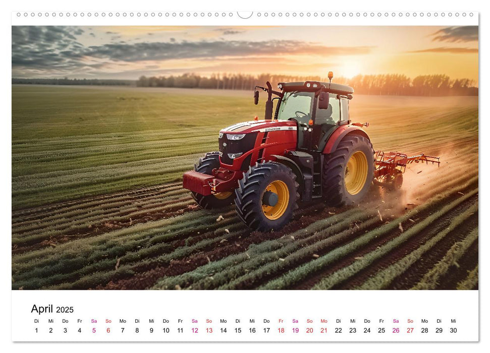 Traktoren Power (CALVENDO Premium Wandkalender 2025)