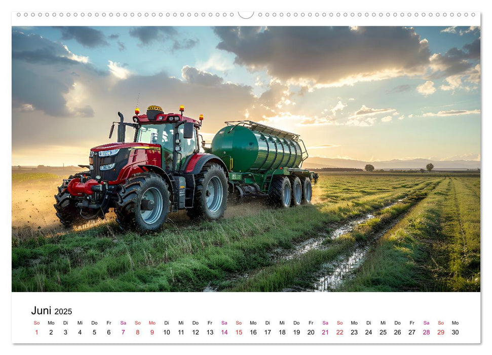 Traktoren Power (CALVENDO Premium Wandkalender 2025)