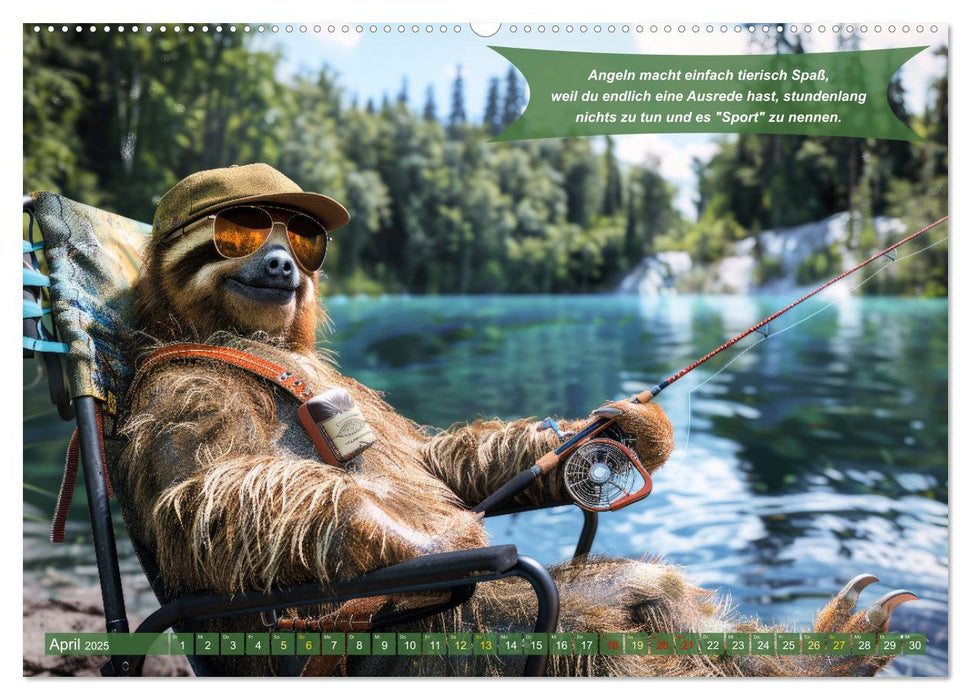 Der tierisch lustige Angler-Kalender (CALVENDO Wandkalender 2025)