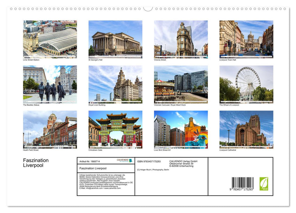 Faszination Liverpool (CALVENDO Premium Wandkalender 2025)