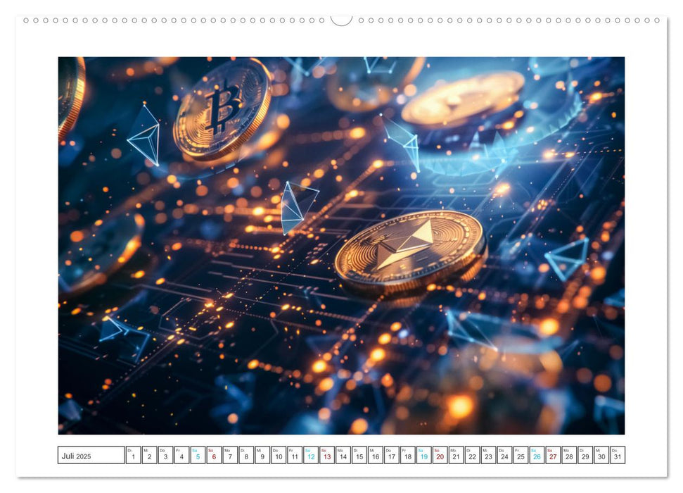 Bitcoin und Beyond (CALVENDO Premium Wandkalender 2025)