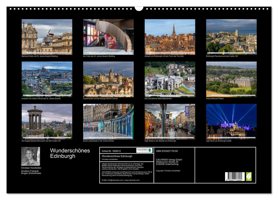 Wunderschönes Edinburgh (CALVENDO Wandkalender 2025)