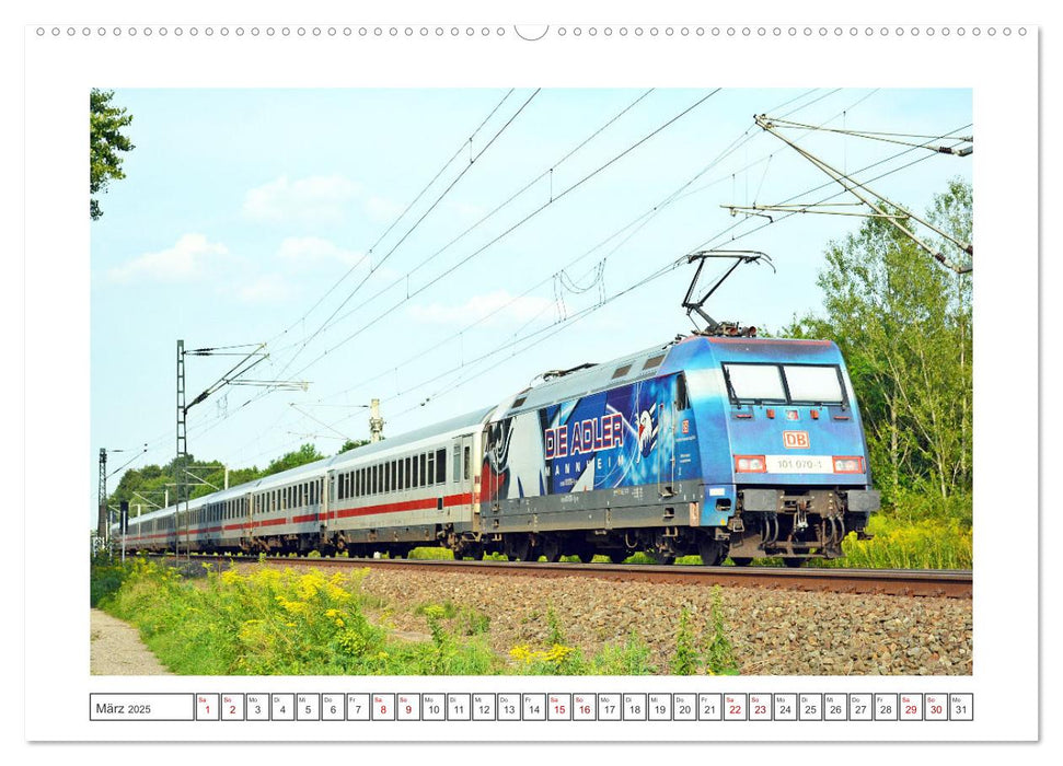 Die Baureihe 101 der Deutschen Bahn (CALVENDO Premium Wandkalender 2025)