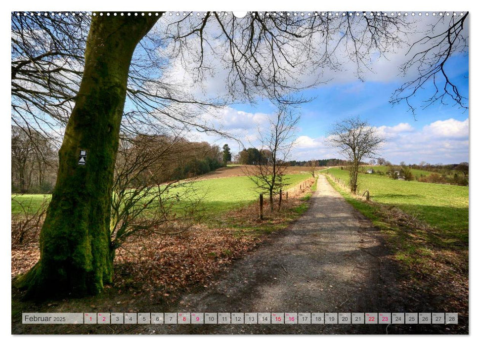 Idyllische Wanderwege im Bergischen Land (CALVENDO Premium Wandkalender 2025)