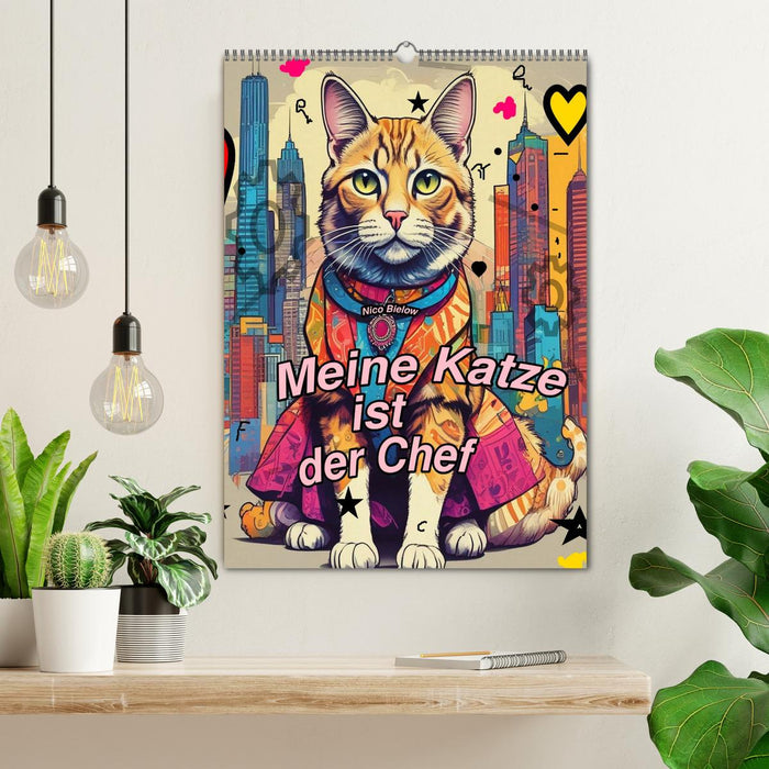 Meine Katze ist der Chef (CALVENDO Wandkalender 2025)